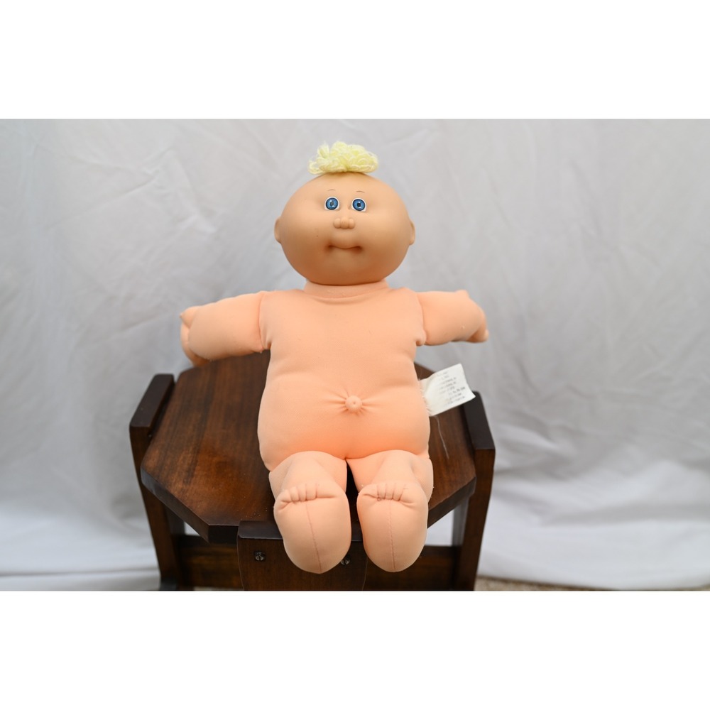 Vintage 1985 Cabbage Patch Kids Doll Blonde Hair Blue Eyes Mold 71 Coleco 14in